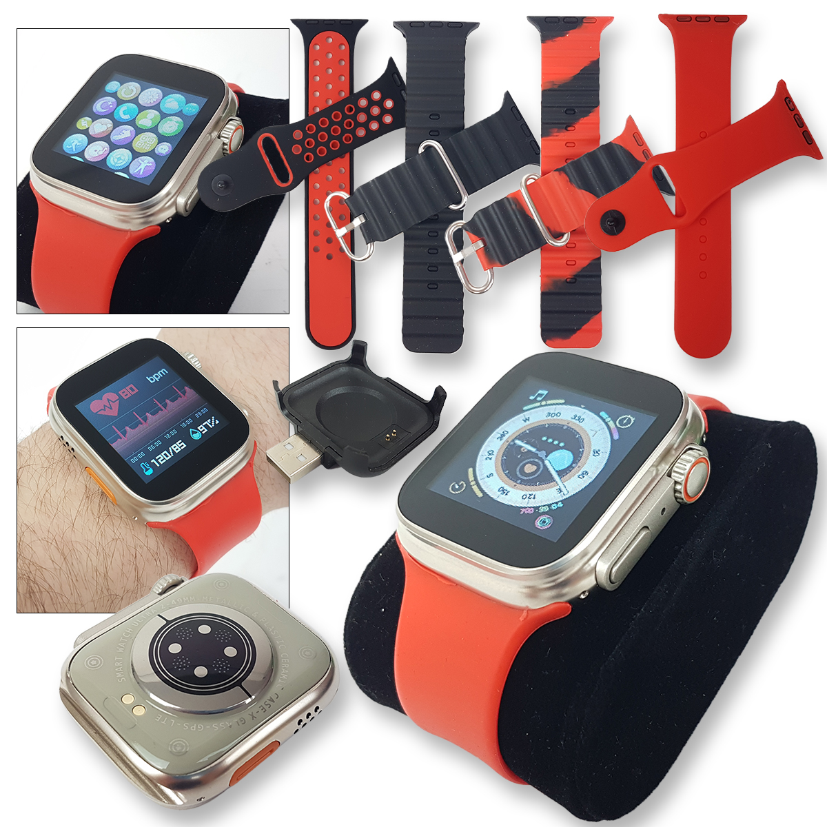 Smart Watch sa 4 izmjenjiva remena 054 Front 1