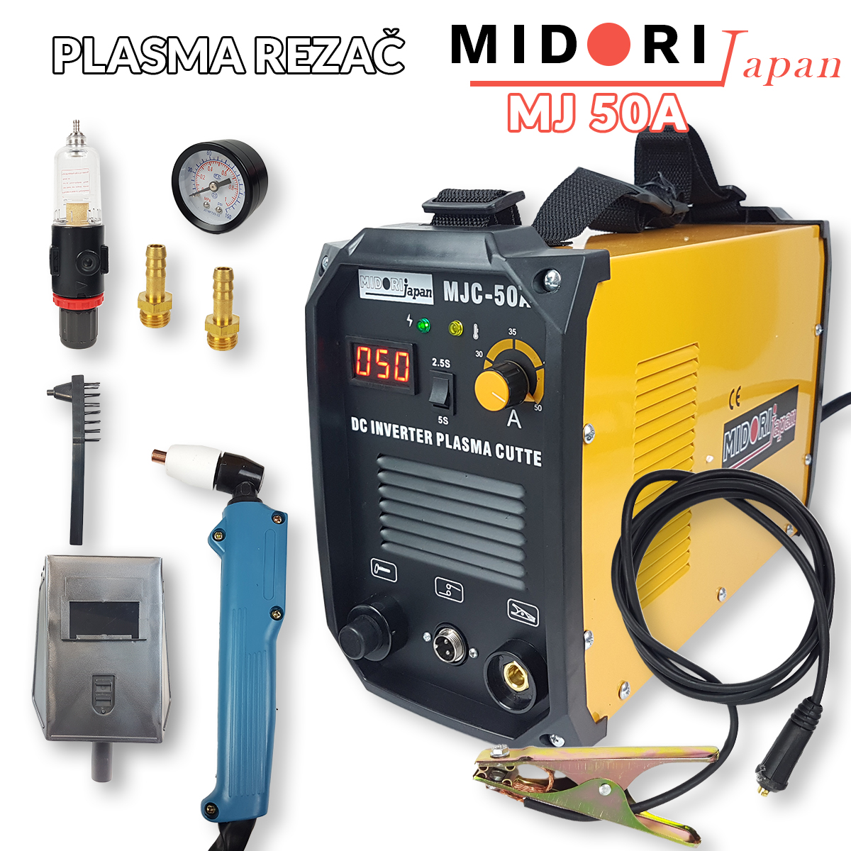 Inverterski plazma rezač 50A Midori Japan Front 1