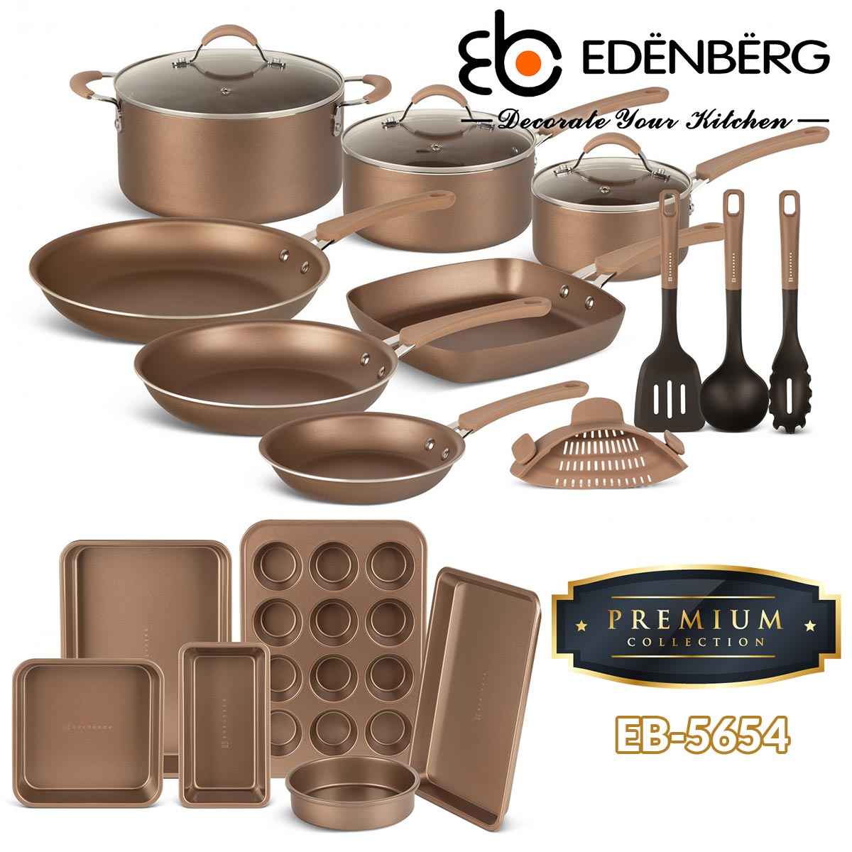 Edenberg set posuđa 20 dijelni set - Premium 5654 Front 1