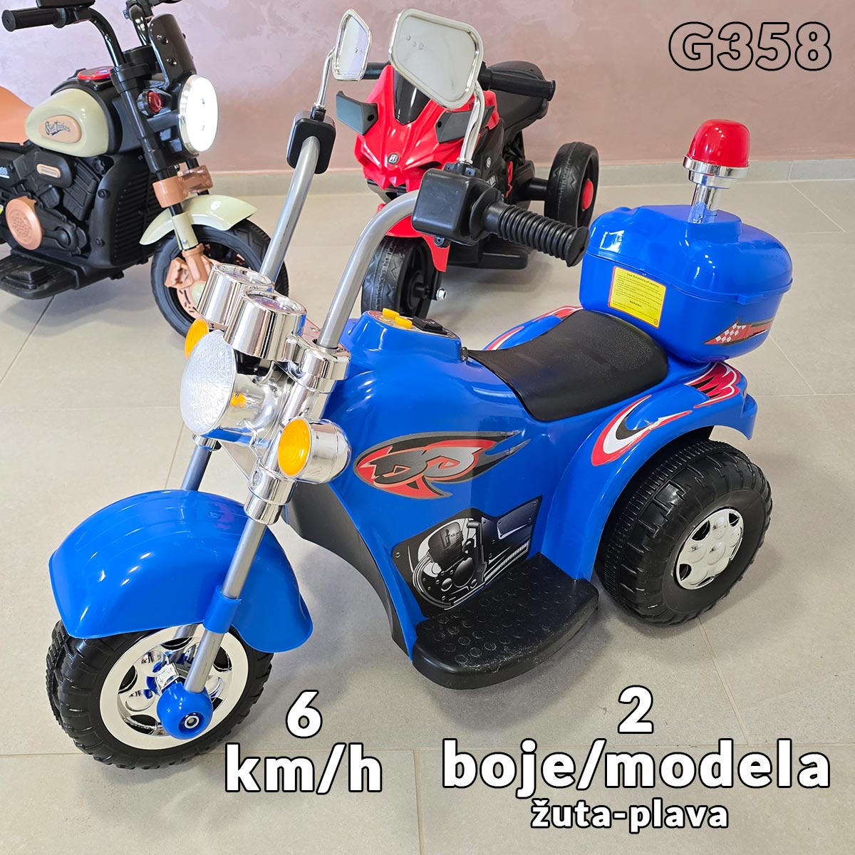 Motor na akumulator - 2 modela G358 Front 1