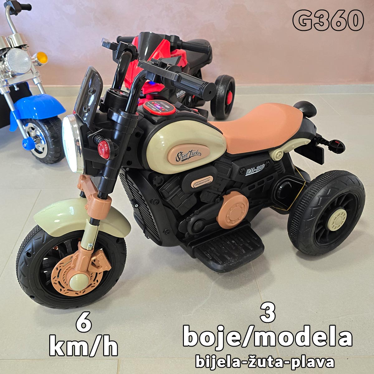 Motor na akumulator - 3 modela G360 Front 1