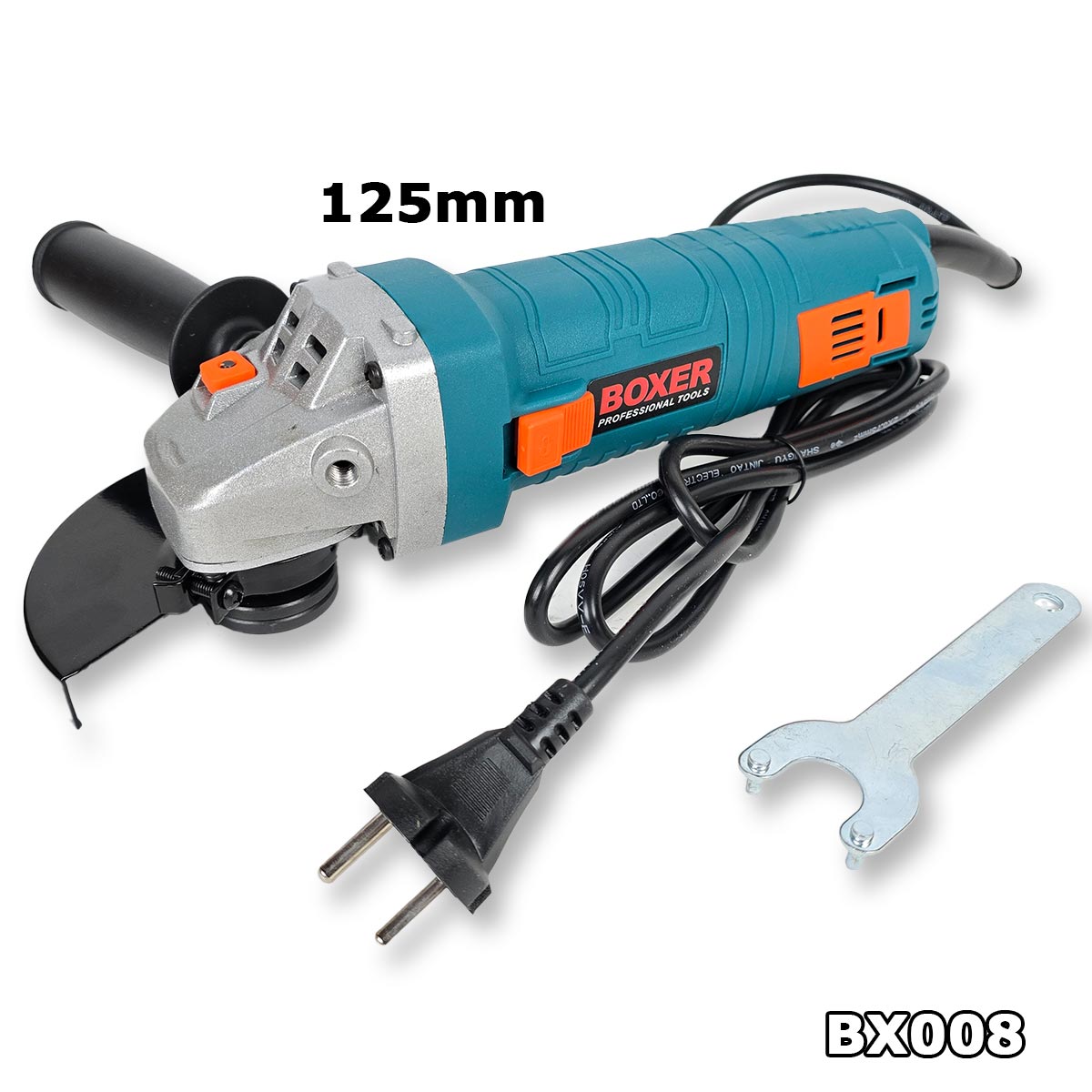 BOXER kutna brusilica 125mm BX008 Front 1