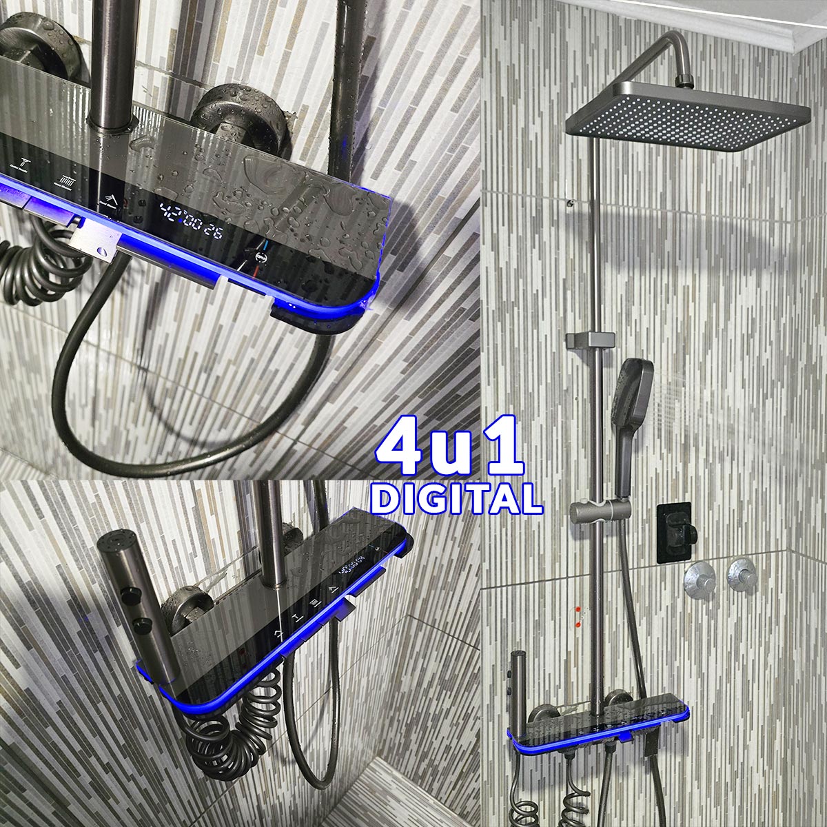 Digitalni tuš set za kupaonicu 4u1 Front 1