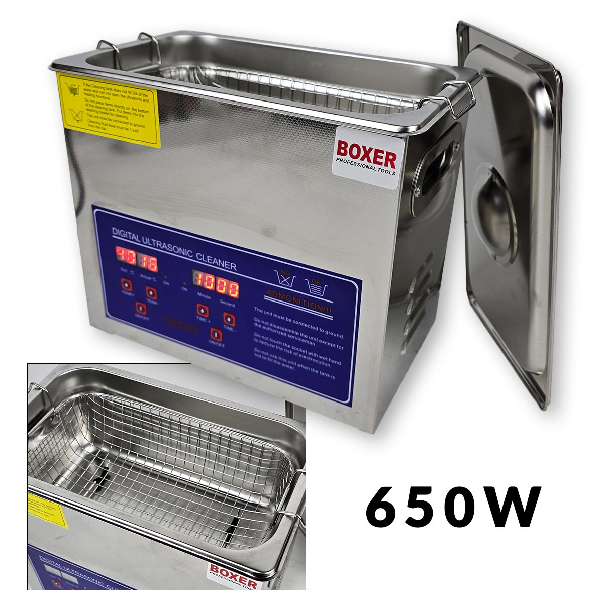 Ultrazvučni čistač 650W Front 1