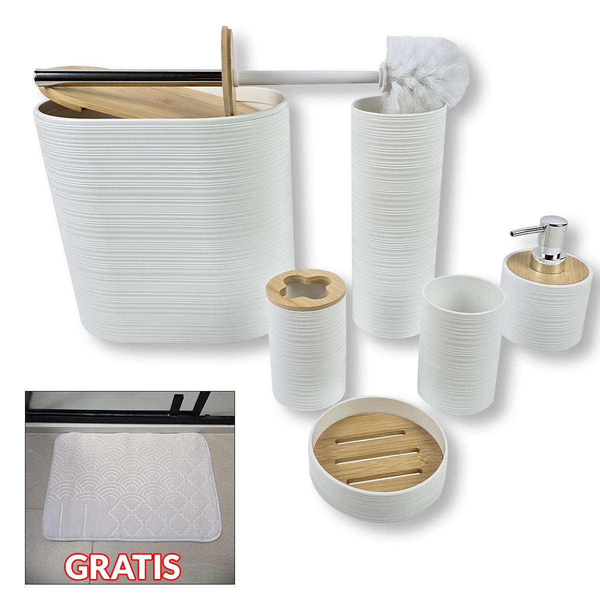 Kupaonski set 6u1 - White G532 Front 1