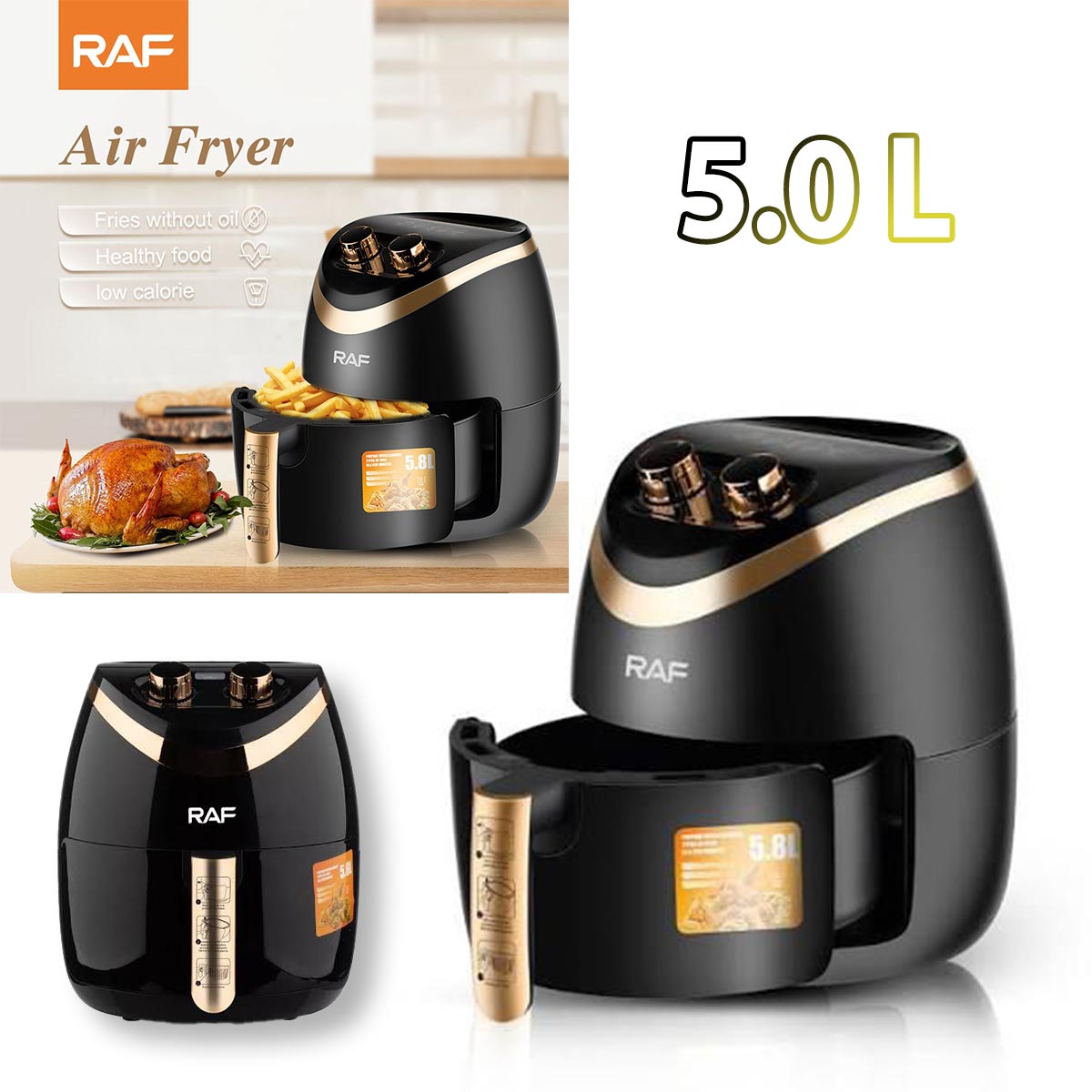 Friteza na vrući zrak - 5L Front 1