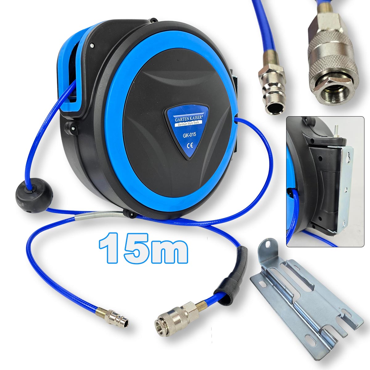 Crijevo za kompresor 15m - zidna izvedba GK015 Front 1