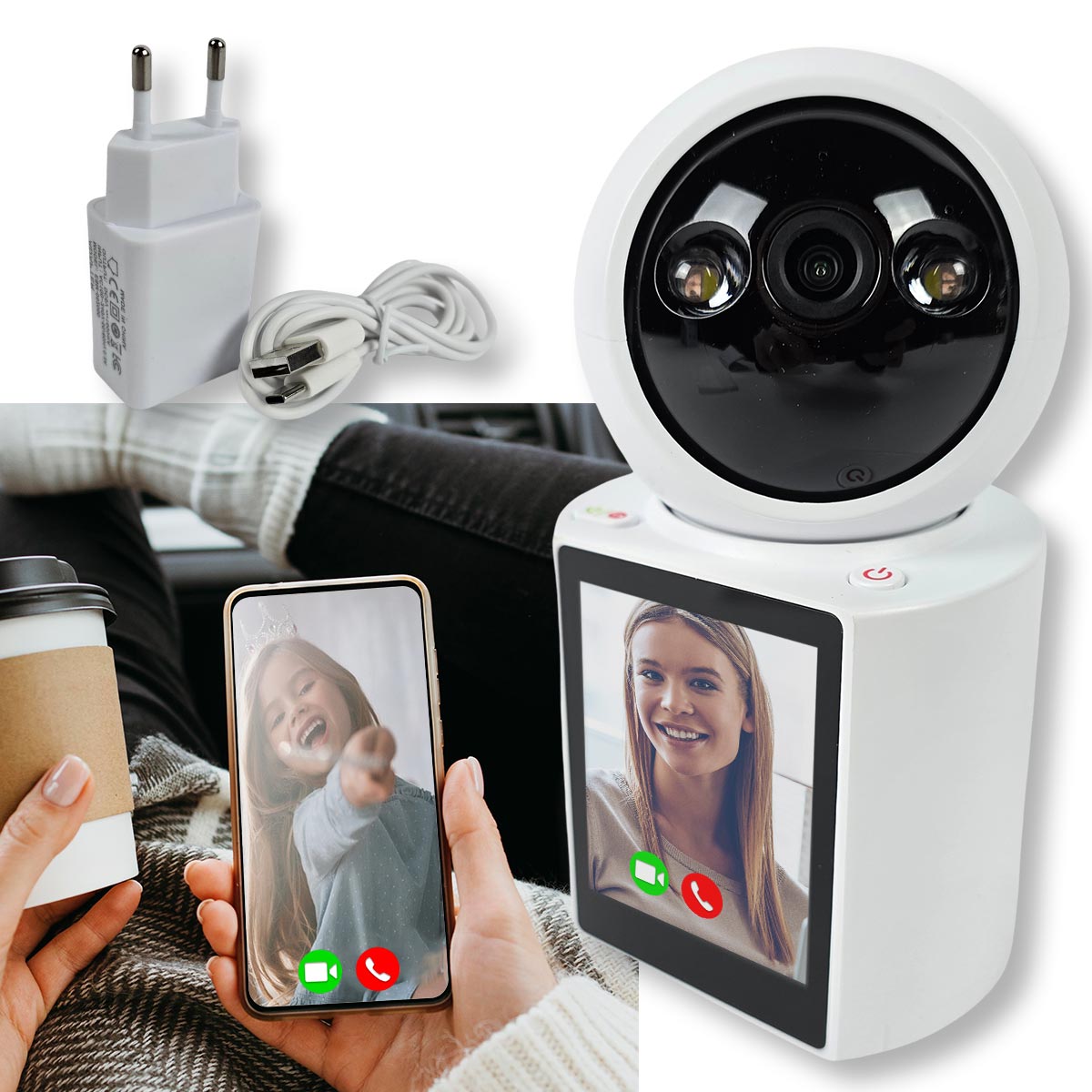 Dječja kamera sa dvostranim zaslonom G641 Front 1