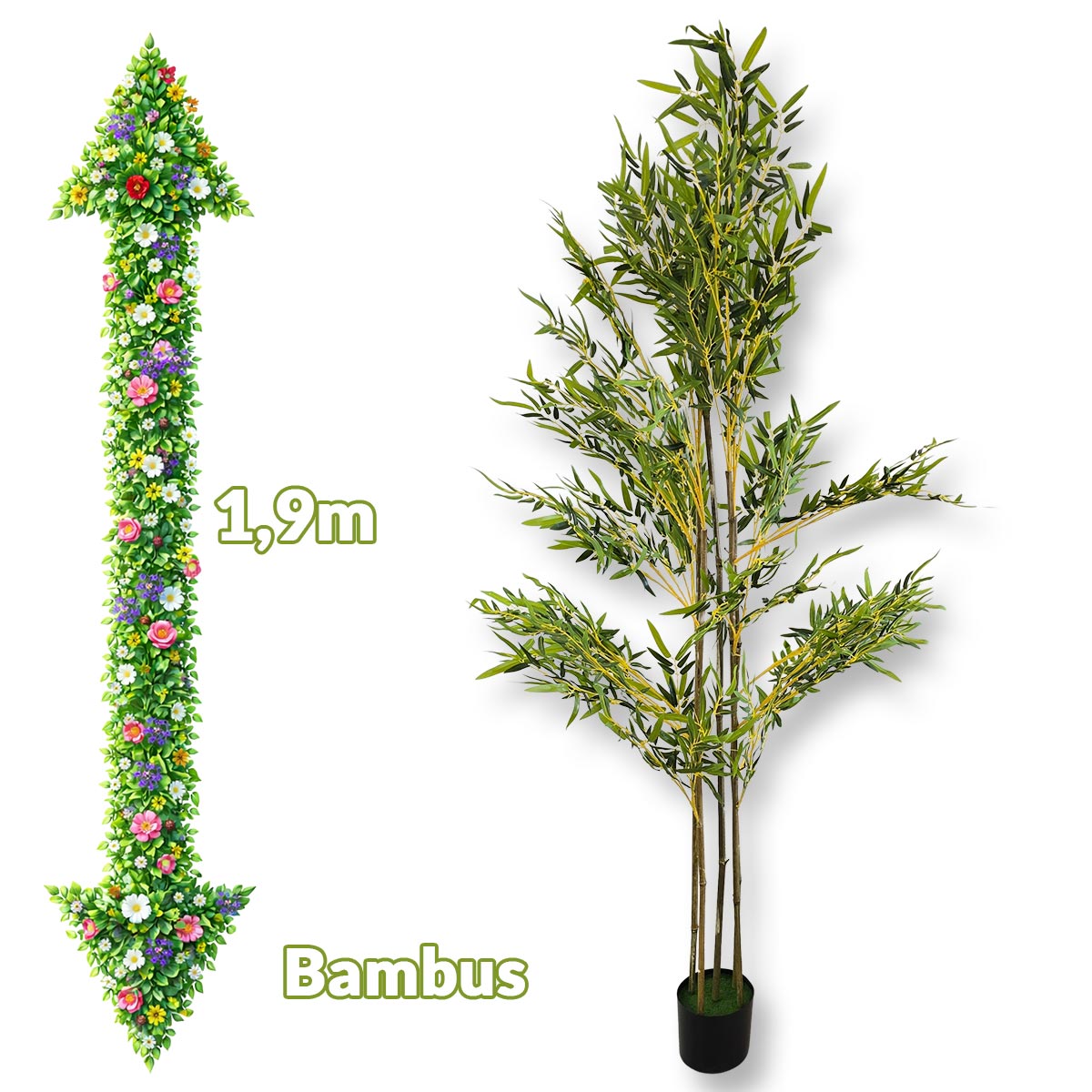 Umjetni cvijet - Bambus 1,9m G707 Front 1