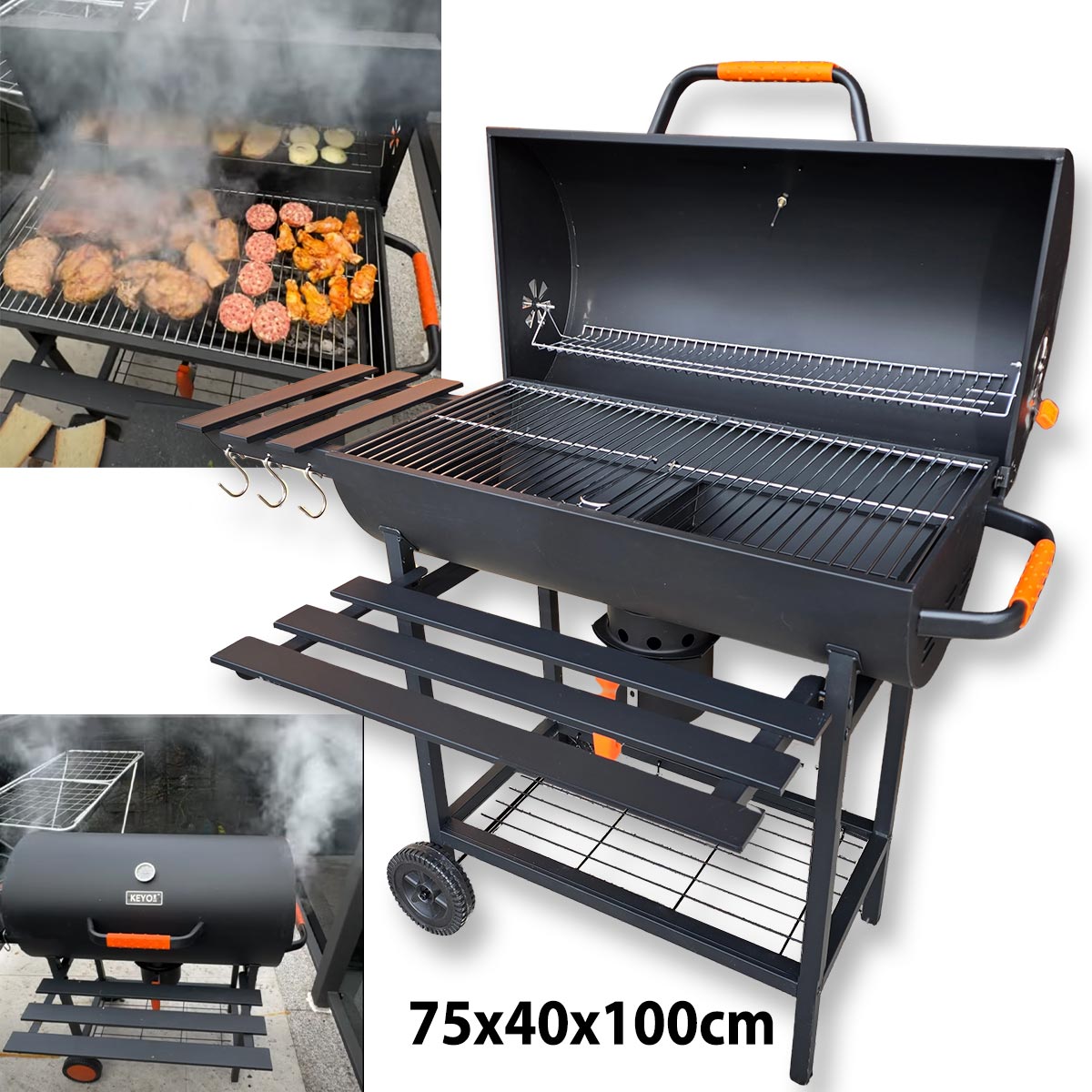 XXL vrtni roštilj American KEYO G733 Front 1