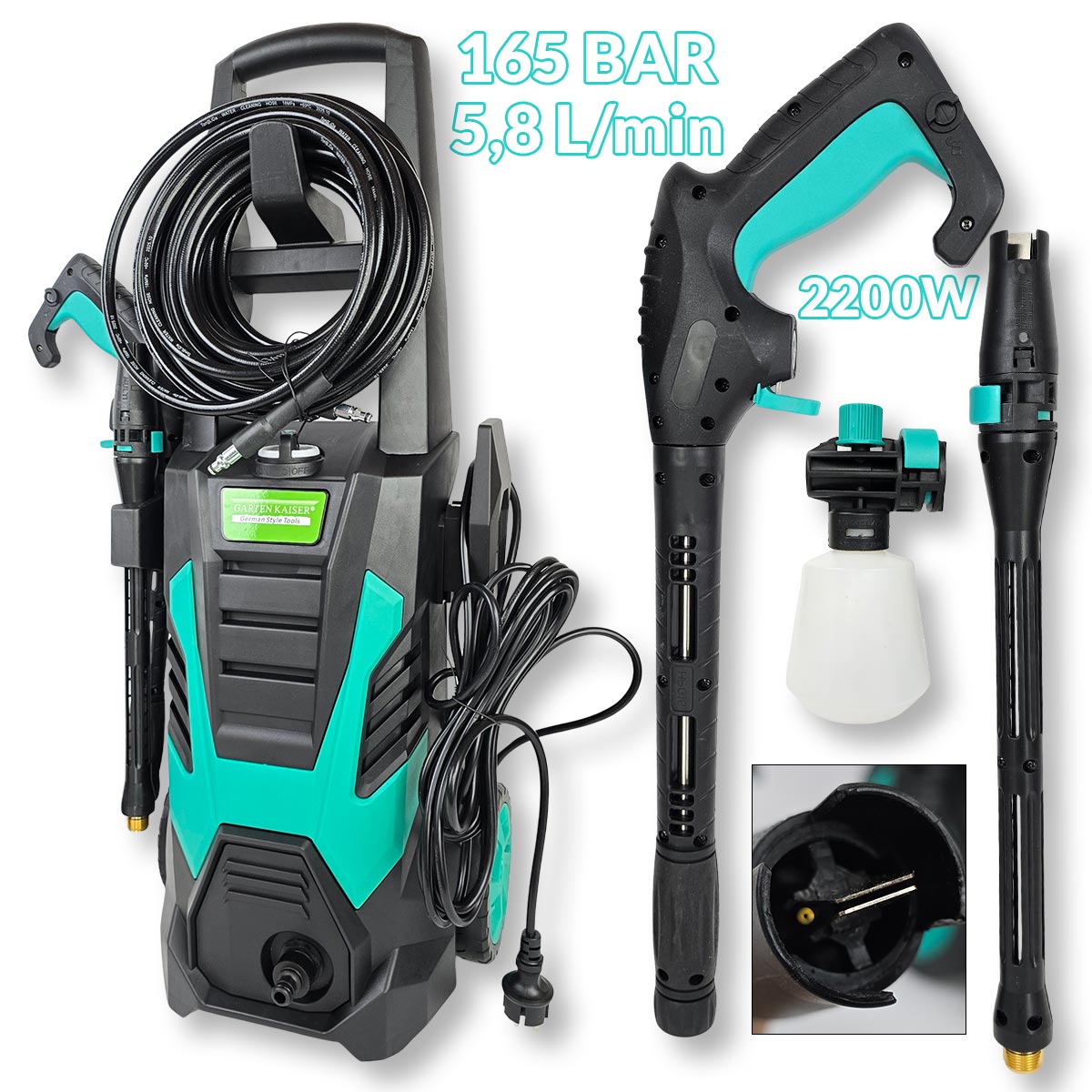 Električni miniwash 165 BAR GK043 Front 1