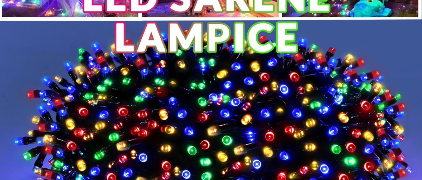 Božićne lampice 2023 Šarene