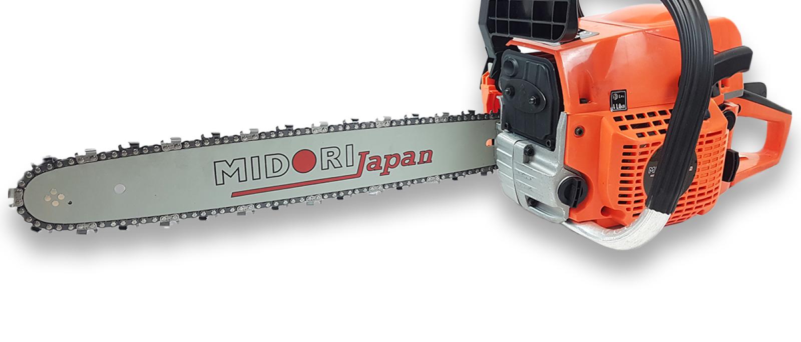 Midori Japan motorna pila sa dodatnom opremom 104 Front 1