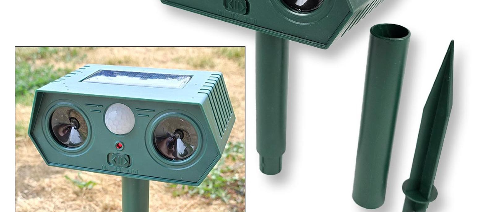 Solarni ultrazvučni rastjerivač životinja G434 Front 1