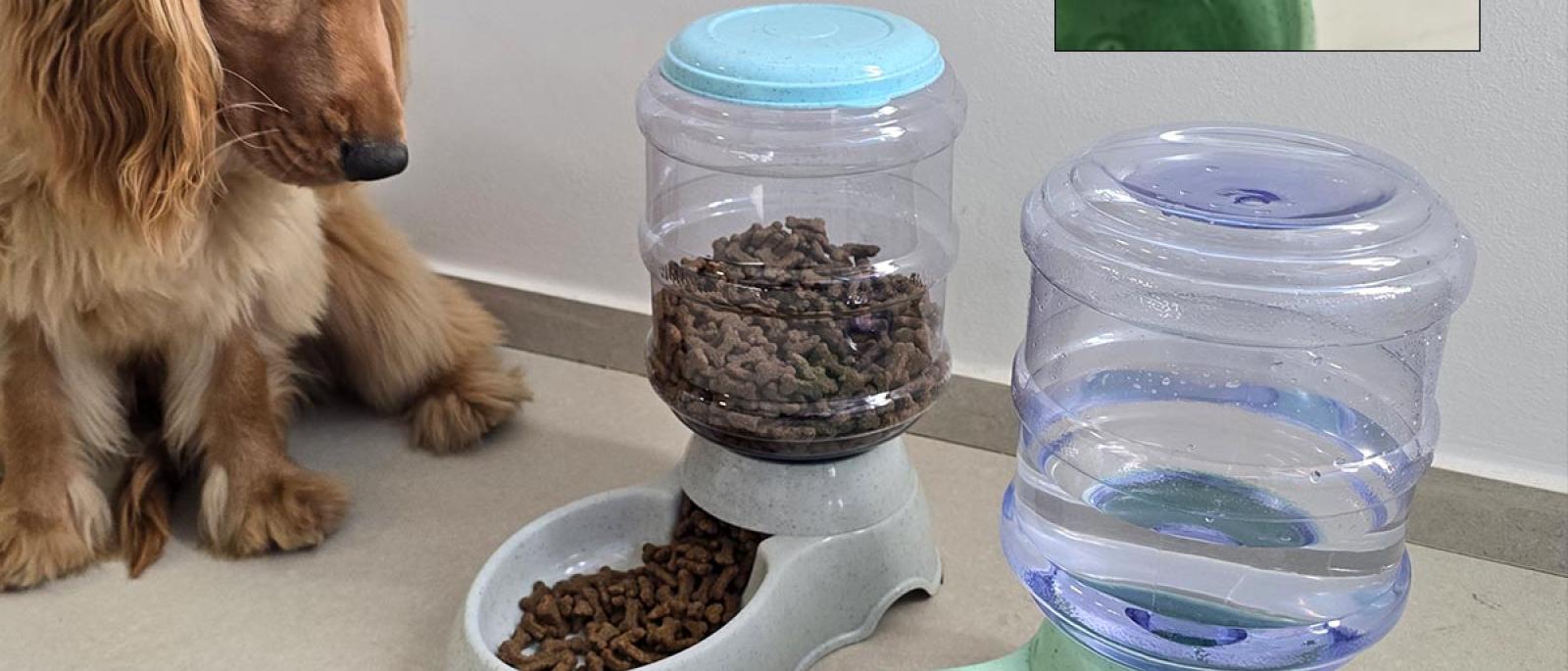 Set automatska hranilica i pojilica za pse ili mačke G561 Front 1