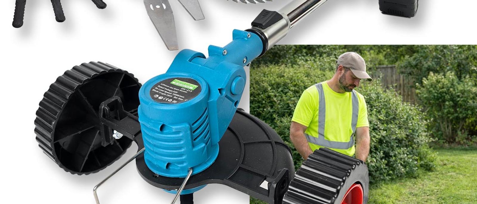 Aku trimer za travu sa kotačima GK013 Front 1