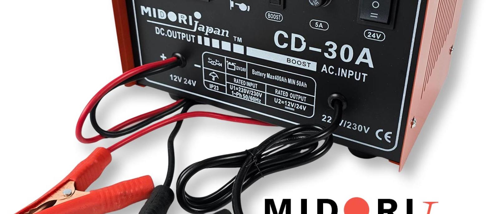 Punjač za akumulator 12V  24V 30A Midori Japan MJ005 Front 1