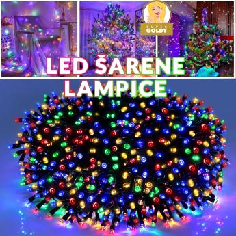 Božićne lampice 2023 Šarene