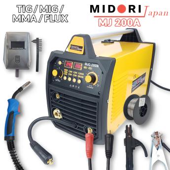 Inverter 200A TIG MIG MMA FLUX Midori Japan Front 1