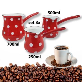 Set od 3x posude za kuhanje kave Front 1