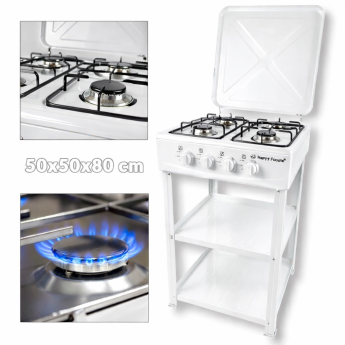 Plinski štednjak sa 4 plamenika G564 White Front 1