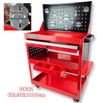 Metalna kolica za alat sa ladicom G692 Front 1