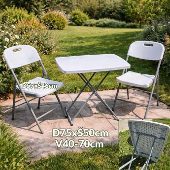 PVC vrtni stol sa 2 stolice G663 Front 1